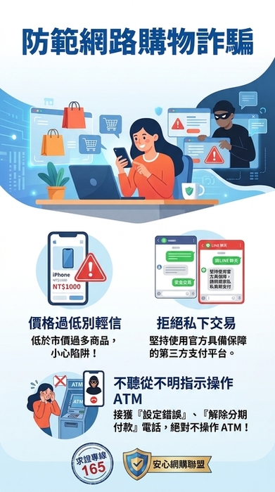 防範網路購物詐騙